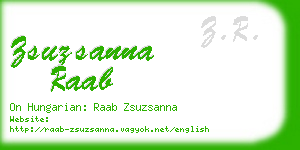 zsuzsanna raab business card